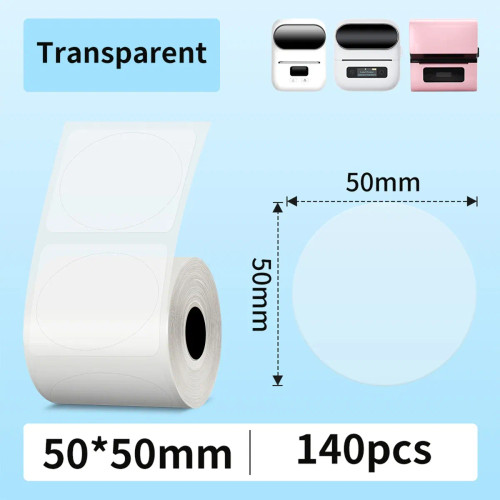 Green - Original M110 M220 Clear Thermal Labels -1.57"X2.36" (40X60Mm) Transparent Waterproof Label Refills Compatible With Phomemo M110 By WTB