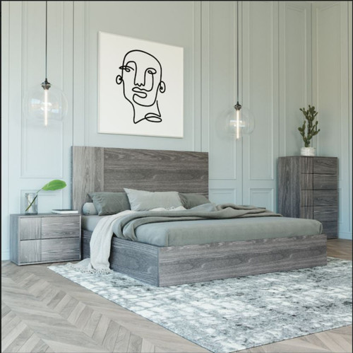 Queen Nova Domus Asus Italian Modern Elm Grey Bed By Vig Vgacasus Bed Gry 2 Q