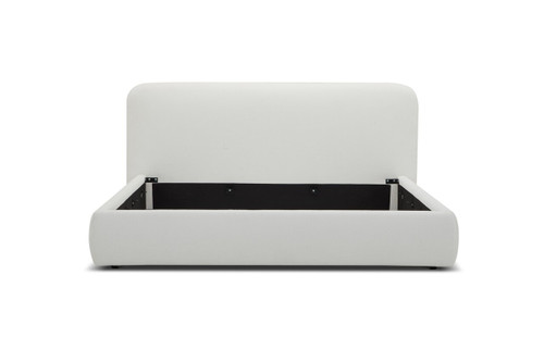 Queen Modrest Liam Modern Ivory Fabric Upholstered Bed By Vig Vgkk Kf B2007 Ivy Q