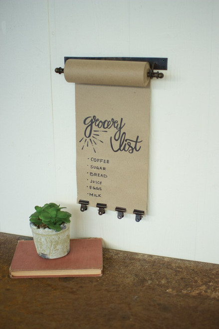 Hanging Note Roll With 4 Brass Finish Clips 11In Pack Of 2 Nde1122K By Kalalou