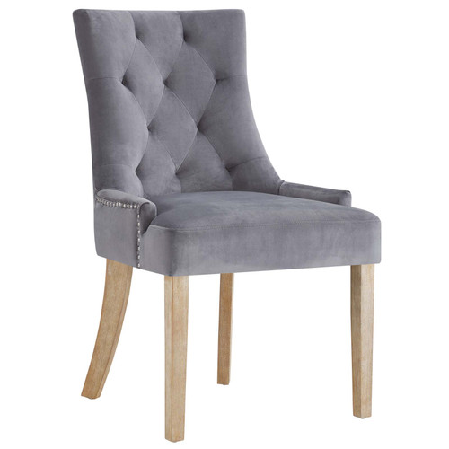 Pose Upholstered Fabric Dining Chair Gray Eei 2577 Gry By Modway Furniture