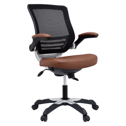 Edge Faux Leather Office Chair Eei 595 Tan By Modway Eei 595 Tan By Modway