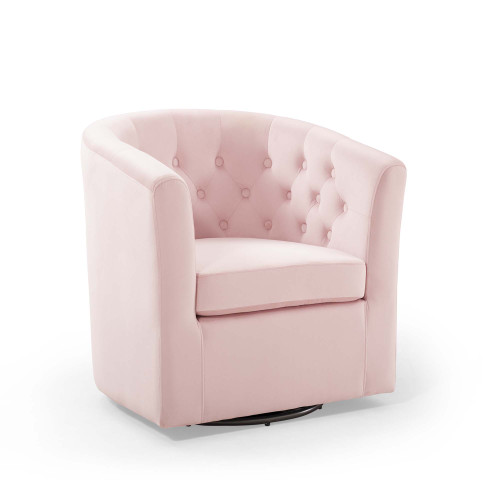 Prospect Tufted Performance Velvet Swivel Armchair Eei 4138 Pnk By Modway
