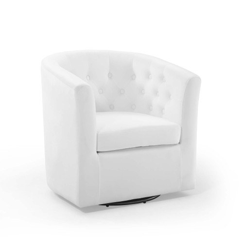 Prospect Tufted Performance Velvet Swivel Armchair Eei 4138 Whi By Modway