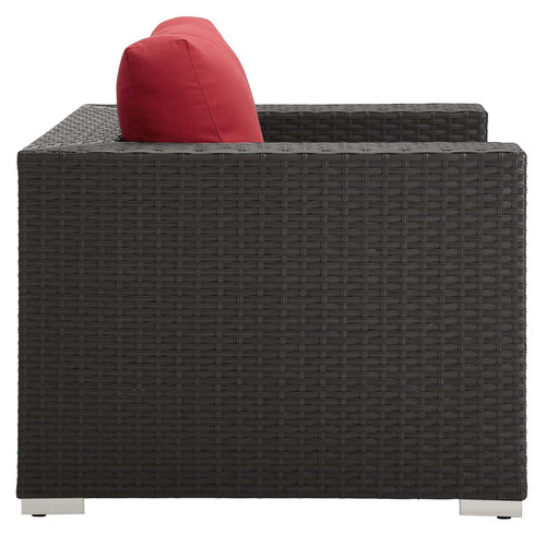 Modway Sojourn Outdoor Patio Wicker Rattan Sunbrella Armchair