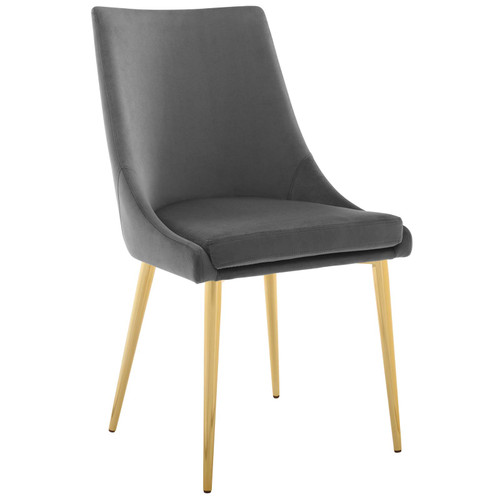 Modway Viscount Accent Performance Velvet Dining Chair Eei 3416 Gry