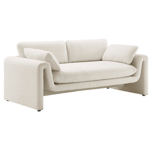Modway Waverly Boucle Fabric Sofa Ivory Eei 6381 Ivo
