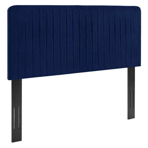Channel Tufted Performance Velvet King California King Headboard By Modernway 13 6341 14 13 6341 14