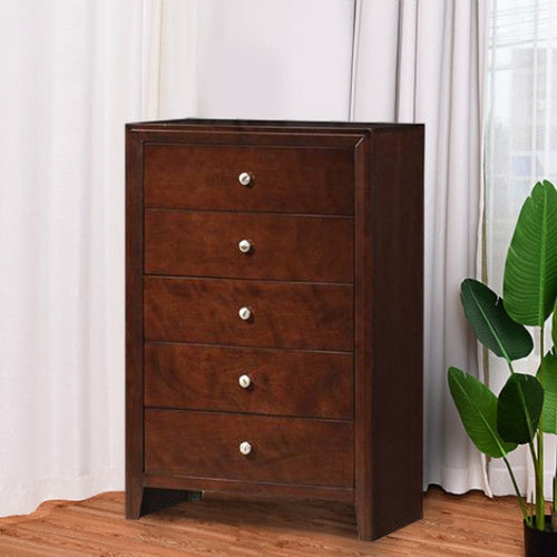 Home 5 Drawers Storage Dresser Cabinet Organizer Chest Hw58992 By Cw