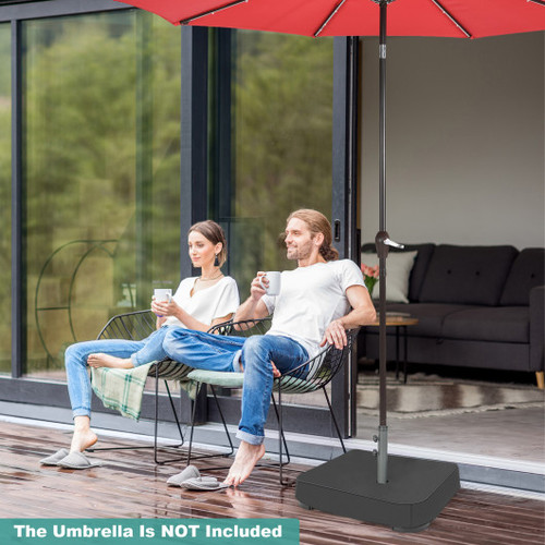 Fillable Umbrella Base With 2 Sandbags And Dust Proof Cover Np10821 By Cw