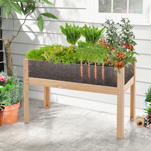 30 47 Inch Wooden Raised Garden Bed L Gt4065Na By Cw