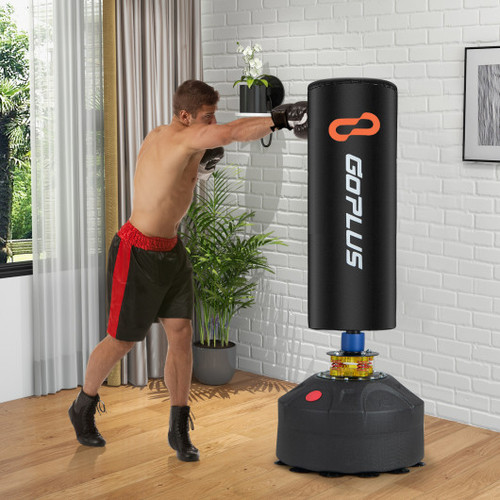 Freestanding Punching Bag Kickboxing Bag With Stand And Suction Cup Base Sp38142 By Cw