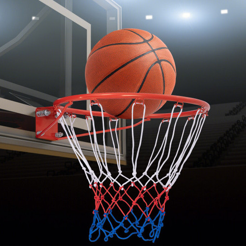 18 Inch Basketball Rim Goal Replacement With All Weather Net And Mounting Hardware Orange Sp37875Or By Cw
