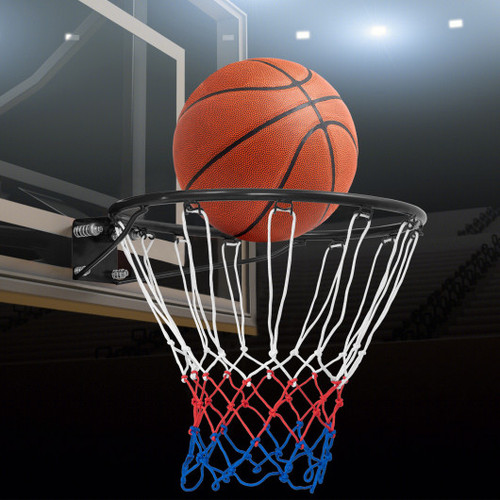 15 Inch Basketball Rim Goal Replacement With All Weather Net And Mounting Hardware Black Sp37876Bk By Cw