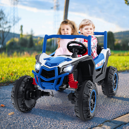 2 Seater Kids Ride On Utv With 2 4G Remote Control For Over 3 Years Old Children Navy Tq10237Us Ny By Cw