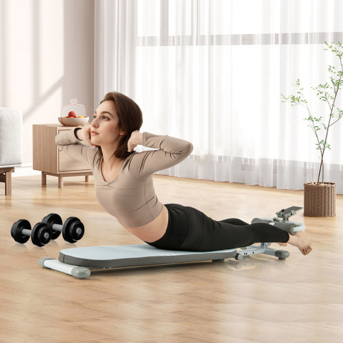 Multifunctional Sit Up Bench Workout Bench With 3 Gear Adjustable Angles And Adjustable Length Blue Fh10108Bl By Cw