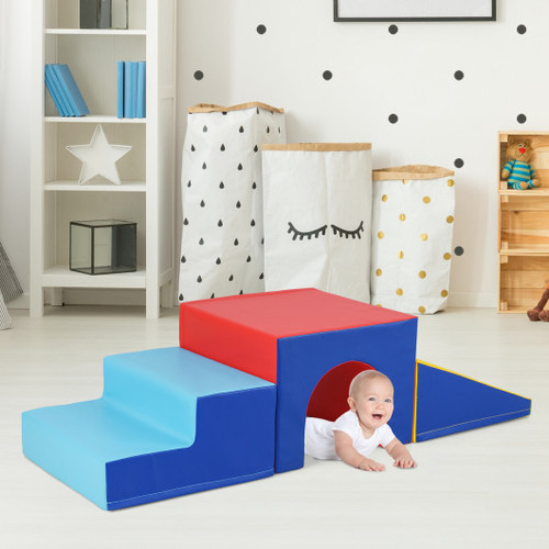 Climb And Crawl Foam Block Play Set For Infant Baby Yellow Fh10128Yw By Cw