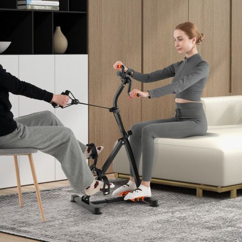 Adjustable Lcd Pedal Exercise Bike With Massage Yellow Fh10077Ye By Cw