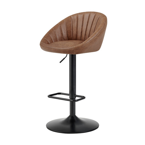 Watson Kd Pu Gaslift Swivel Bar Stool Umber Brown 9300160 595 By Npd