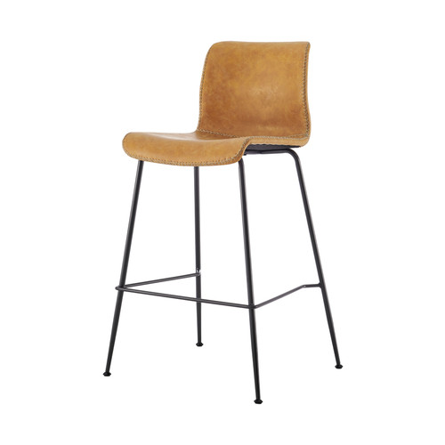 Jayden Kd Pu Low Back Counter Stool Vintage Cedar 9300158 309 By Npd