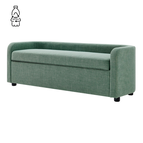 Wendy Kd Fabric Storage Bench Meridian Sea Green 1900202 614 By Npd