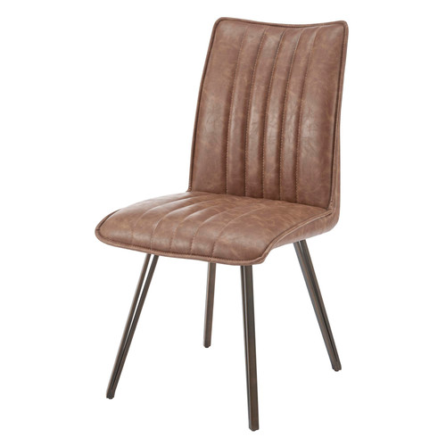 Reino Kd Pu Dining Side Chair Antique Cigar Brown 1060024 215 By Npd