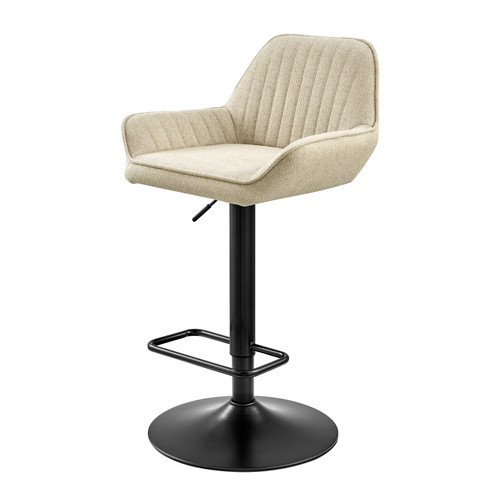 Luther Kd Fabric Gaslift Swivel Bar Stool Strata Cream Assembly Required 9300122 528 By Npd