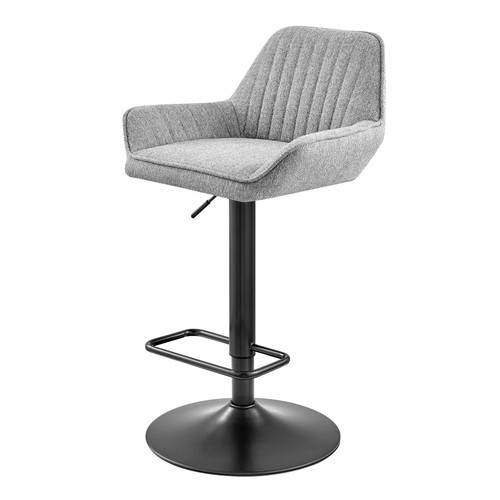 Luther Kd Fabric Gaslift Swivel Bar Stool Strata Gray Assembly Required 9300122 529 By Npd