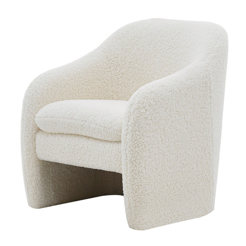 Zella Faux Shearling Accent Arm Chair Shearling Beige 1900174 560 By Npd