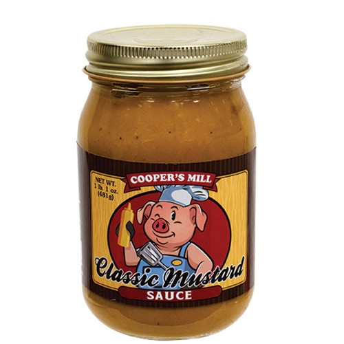 Classic Mustard Sauce Pint Jar M40066 By Cwi Gifts