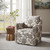 Madison Park Brianne Slub Weave Wide Seat Swivel Arm Chair Mp103 0241