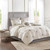 Madison Park Malia 6 Piece Embroidered Cotton Reversible Comforter Set - Full/Queen MP10-6183