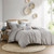Ink+Ivy Imani 100% Cotton Duvet Cover Mini Set - Full/Queen - Gray II12-1091 By Olliix