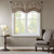 Olliix Madison Park Aubrey Jacquard Window Rod Pocket Valance With Beads 50X18 Mp41 4990