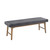 INK+IVY April Mid-Century Upholstered Accent Bench II105-0466 By Olliix