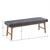 INK+IVY April Mid-Century Upholstered Accent Bench II105-0466 By Olliix