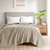 Olliix Waffle Weave Cotton Blanket Twin Br51N 3837