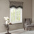 Madison Park Aubrey Jacquard Window Rod Pocket Valance With Beads - 50X18" MP41-4989