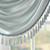 Madison Park Faux Silk Waterfall Embellished Valance -38X46" MP41-4961 By Olliix