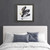 Abstract Talon Framed Glass And Single Matted Foiled Deckle Edge Wall Art MP95G-0313 By Olliix