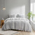 Kara 3 Piece Cotton Jacquard Duvet Cover Set - Full/Queen II12-1272 By Olliix
