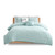 Urban Habitat Kids Callie 100% Cotton Jacquard Pom Pom 5Pcs Comforter Set - Full/Queen - Aqua UHK10-0131 By Olliix