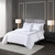 Olliix 500 Thread Count Luxury Collection 100 Cotton Sateen Embroidered Comforter Set Full Queen Mps10 504