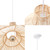 Wren 19.75" Bell Shaped Bamboo Pendant II151-0138 By Olliix