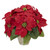 Poinsettia W Ceramic Vase Silk Arrangement 1268 By Nearly Natural