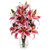 Rubrum Lily W Decorative Vase 1343 By Nearly Natural