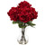 18 Red Hydrangea With Vase Silk Flower Arrangement 1442 By Nearly Natural