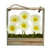 12" Gerber Daisy Garden In Hanging Frame 1482-CR By Nearly Natural