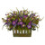 16 Morning Glory Arrangement In Decorative Planter 1582 By Nearly Natural