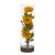 20 Zinnia Artificial Arrangement In Cylinder Vase 1783 Yl By Nearly Natural